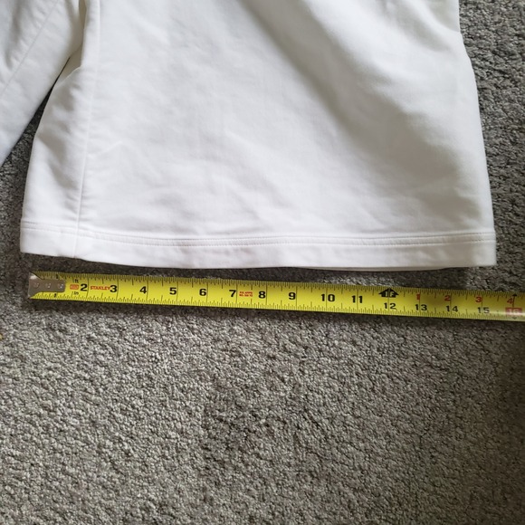 Rosie Assoulin Culottes Wide Leg Bermuda‎ Shorts White Mid Rise Size 6 - Picture 4 of 11